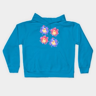 cockatiel dream, flower pattern Kids Hoodie